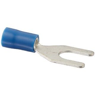 NSI Industries S16 14V Vinyl Insulated Spade Terminal, 16 14 Wire Size, 1/4" Stud Size, 0.472" Width, 1.004" Length (Pack of 100)