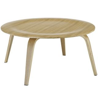 Molded Natural Plywood Coffee Table Modway Coffee, Sofa & End Tables