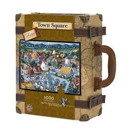 Collectors Edition Town Square 1,000 pc Suitcase Puzzle Puzzles