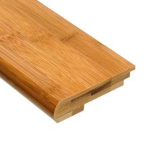 Home Legend Horizontal Toast 9/16 in. Thick x 3 3/8 in. Wide x 78 in. Length Bamboo Stair Nose Molding HL18SN