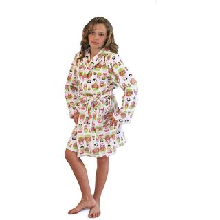 Children's Microluxe Matryoska Doll Hooded Bath Robe Thro Girls' Pajamas