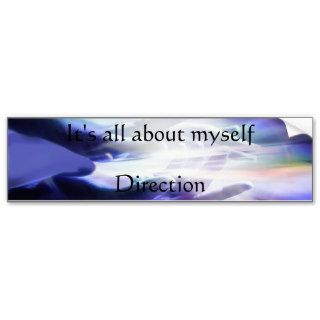 It's all about myself Direction Bumper Stickers