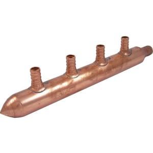 SharkBite 3/4 in. Barb x Closed Copper Manifold with 4   1/2 in. Barbs 22785