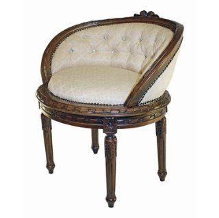 Hand carved Low back Louis XVI style Antique Replica Slipper Chair   Armchairs