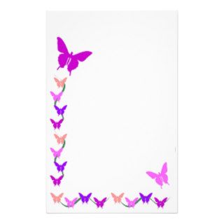 Springtime Butterflies Custom Stationery