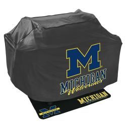 Michigan Wolverines Grill Cover and Mat Set College Themed