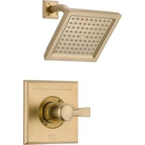 Delta Dryden 1 Handle 1 Spray Raincan Shower Only Faucet in Champagne Bronze (Valve not included) T14251 CZ