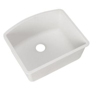 Blanco Diamond Undermount Composite 24x20.8x10 0 Hole Single Bowl Kitchen Sink in White 440175