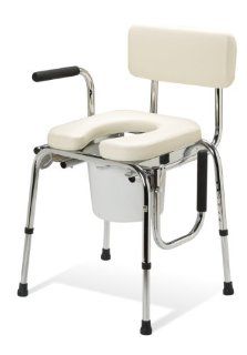 Medline Drop Arm Commode, Padded Health & Personal Care