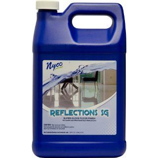 Nyco Products NL90422 Reflections Super Gloss Floor Finish, Acrylic Scent, 8.0   9.0 pH, 1 Gallon Bottle (Case of 4) Floor Cleaners