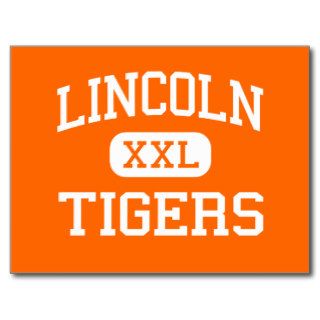 Lincoln   Tigers   High   Los Angeles California Postcard