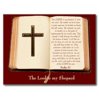The LORD is my shepherd Post Card