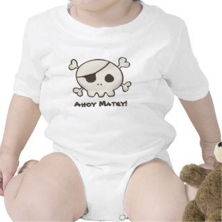 Baby Pirate Skull And Crossbones Kids shirts