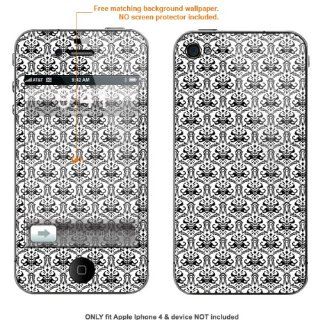 Protective Decal Skin Sticker for AT&T & Verizon Apple Iphone 4 case cover iphone4 477 Cell Phones & Accessories