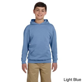 Jerzees Youth 50/50 Nublend Fleece Pullover Hoodie Blue Size L (14 16)