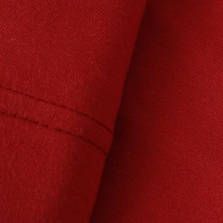 Brielle Brielle Home 100 percent Modal From Beech Jersey Knitted Sheet Set Red Size Full