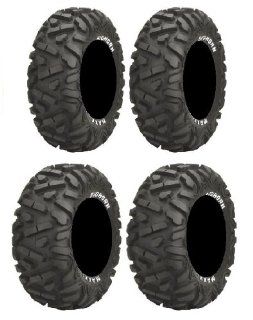 Full set of Maxxis BigHorn Radial 25x8 12 and 25x10 12 ATV Tires (2) Automotive