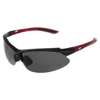 Alta Vision Mens/ Unisex Surf Side Red/polarized Grey Wrap Sunglasses