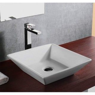 16 European Style Slope Wall Shape Porcelain Ceramic Bathroom Vessel Sink