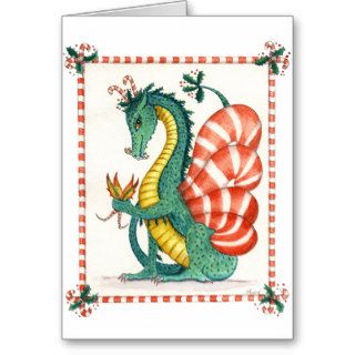 The Candy Cane Dragon Card