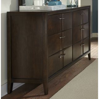 Liberty Furniture Industries Liberty Contemporary Java 6 drawer Dresser Brown Size 6 drawer