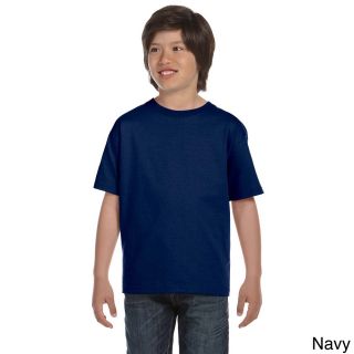 Gildan Gildan Youth Dryblend 50/50 T shirt Navy Size L (14 16)