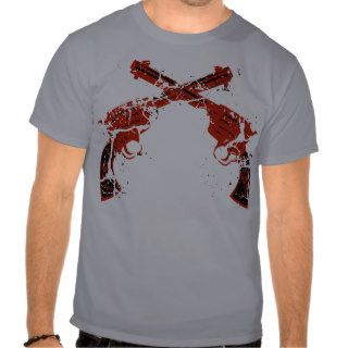 Retro Crossed Pistols T shirt