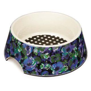Isaac Mizrahi Floral Dot Collection Bowl   25 Ounce  Pet Bowls 