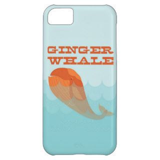Whale with a red toupee swimming in the ocean. case for iPhone 5C
