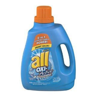All 2X Ultra Oxi Active Stainlifter Detergent Waterfall Clean   56 Loads, 100 FZ (Pack of 4)  Liquid Laundry Detergent  Grocery & Gourmet Food
