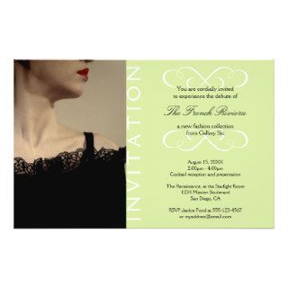 Present new luxury product elegant mint invitation custom flyer