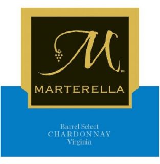 2008 Marterella Barrel Select Chardonnay Virginia 750 mL Wine