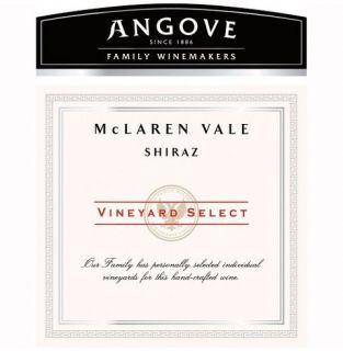 Angove Family Winemakers McLaren Vale Vineyard Select Shiraz 2010 Wine