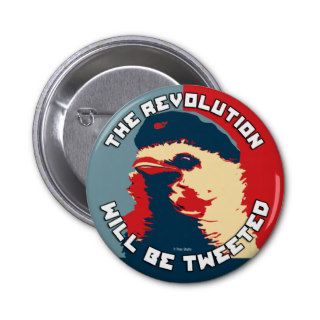 Twitter the Revolution Che Bird Buttons