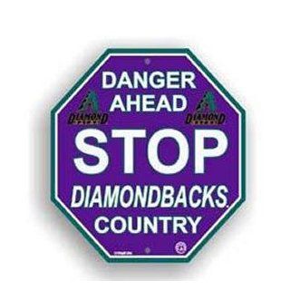 Arizona Diamondbacks Stop Sign Throwback Logo Version  Sports Fan Street Signs  Sports & Outdoors