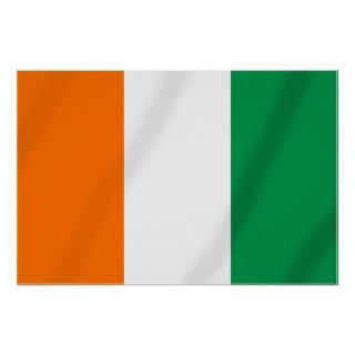 Ivory coast flag of Côte d'Ivoire gifts Poster