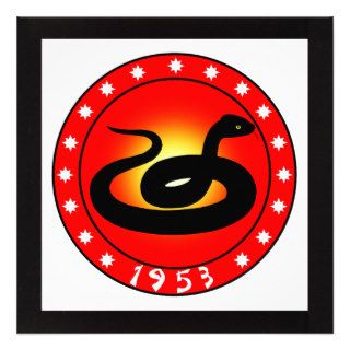 Year of the Snake 1953 Custom Announcement
