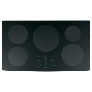 GE Profile 36 in. Glass Ceramic Electric Induction Cooktop in Black with 5 Elements PHP960DMBB