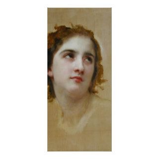 Sketch of a Young Woman by William Bouguereau Full Color Rack Card