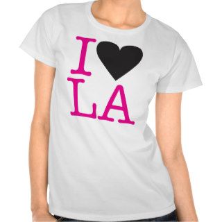 I Love Los Angeles (Pink/Black) Tshirt
