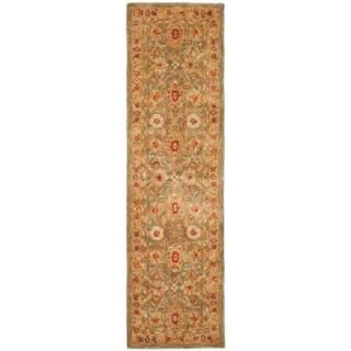 Safavieh Anatolia Sage and Ivory 2 ft. 3 in. x 12 ft. Runner AN516A 212