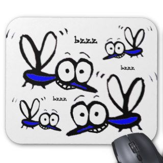 funny cartoon mosquito mousepad