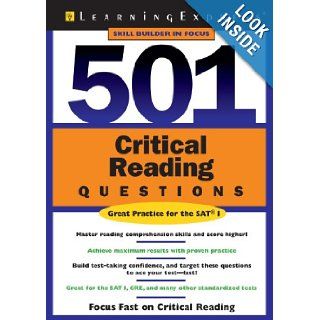 501 Critical Reading Questions (501 Series) (9781576855102) LearningExpress Editors Books