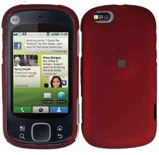 Red Hard Case Cover for Motorola Cliq XT MB501 Quench Cell Phones & Accessories