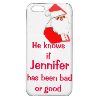 Personalized Christmas Been Bad or Good iPhone 5C Covers