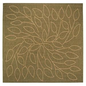 Home Decorators Collection Persimmon Green/Natural 7 ft. 6 in. Square Area Rug 4248643680