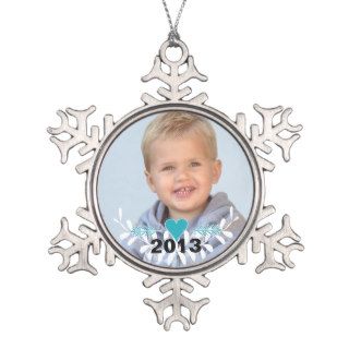 Personalized Photo Retro Garland Child's Photo Ornaments
