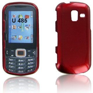 Samsung U485 (Intensity III) Red Protective Case Cell Phones & Accessories