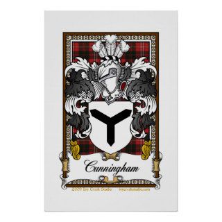 Cunningham Family Crest Poster