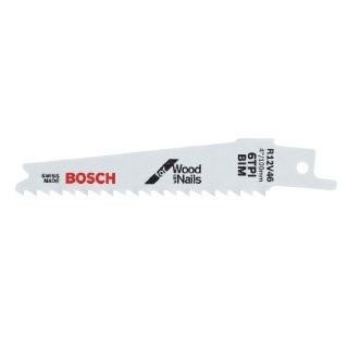 Bosch R12V46 4 Inch 6Tpi Wood with Nails Reciprocating Saw Blade, 5 Pack    